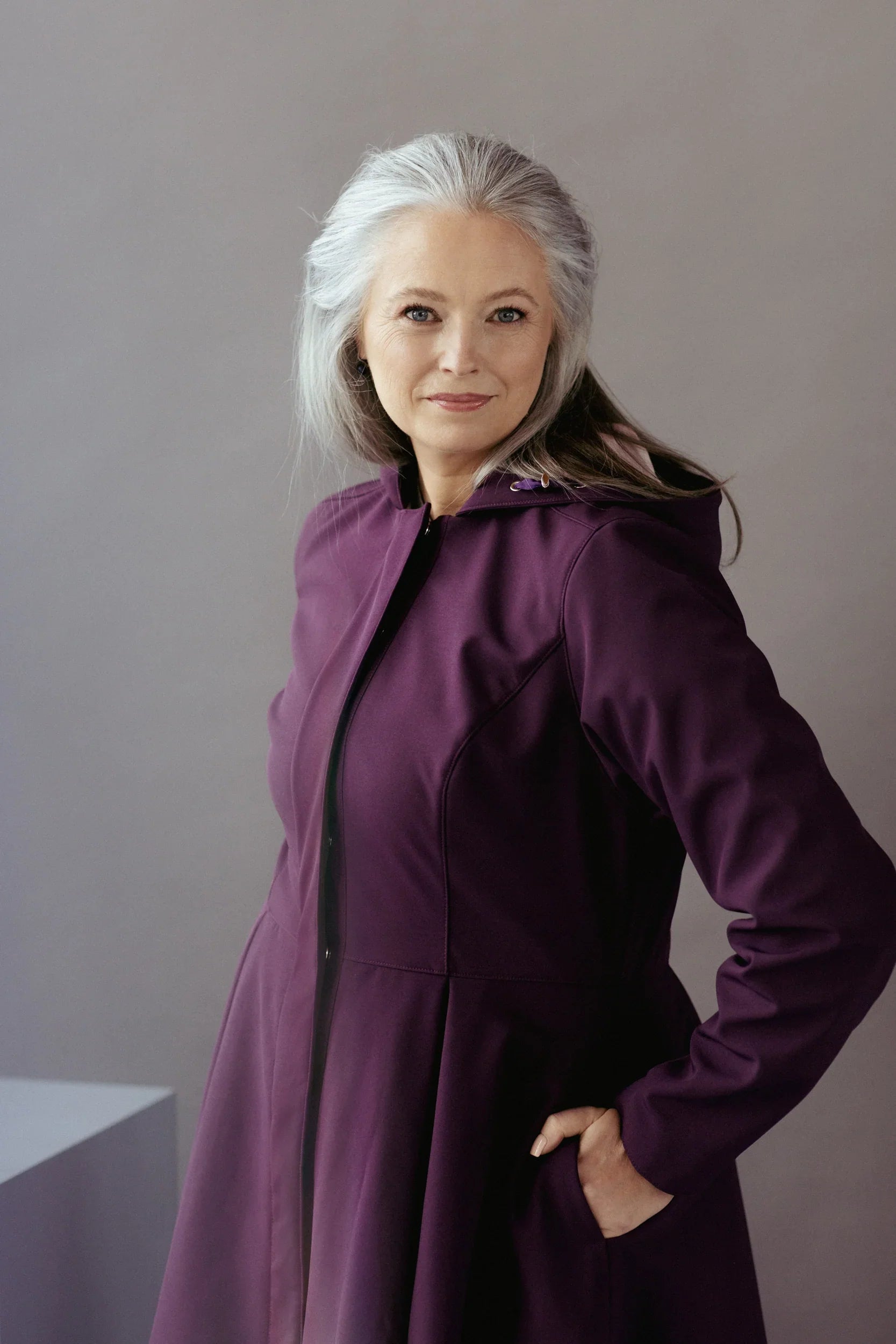 "Ruby Purple" allværskåpe fra RainSisters